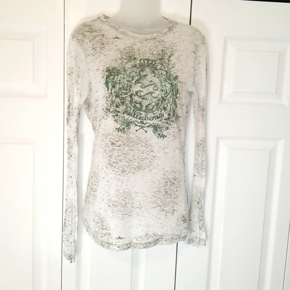 Billabong Tops - LAST CHANCE Billabong semi-sheer women's long sleeve tshirt Size L